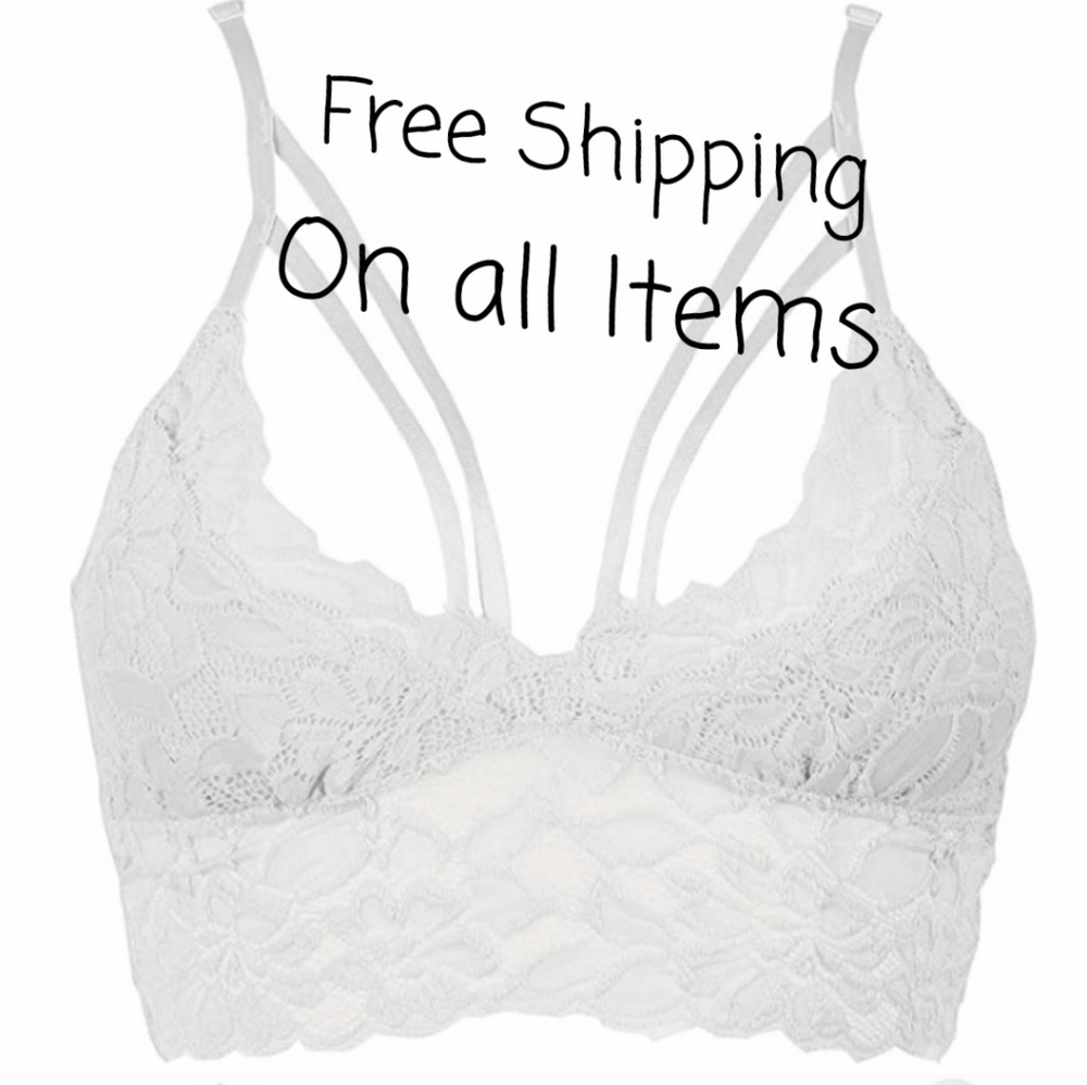 Floral Optional Racerback Deep V Bralette